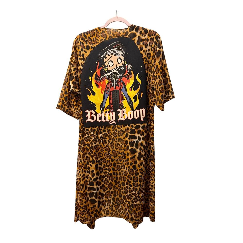 Betty Boop leopard sheer duster up cycle